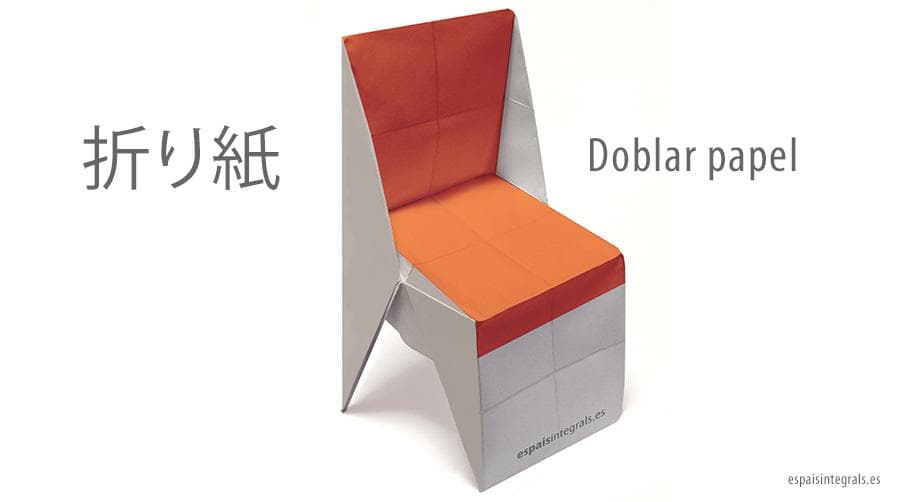 modo eterno suma Cómo hacer una silla de origami - Espais Integrals